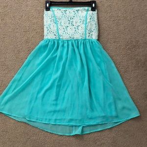 Teal summer dress
